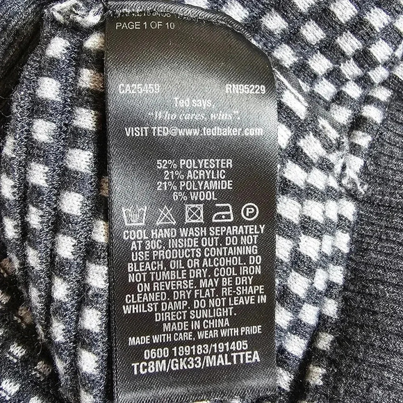Ted Baker London Size 6 Malttea  Textured Crewneck sweater mens unisex - Picture 10 of 10